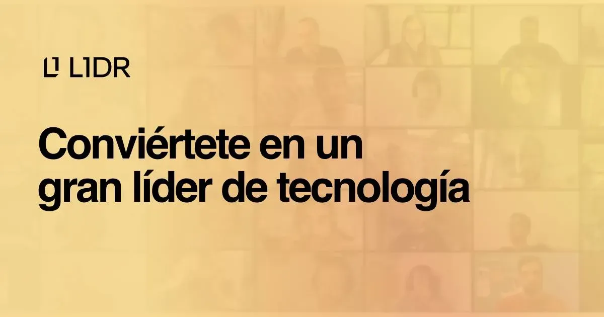 Lidr.co program banner for technology leadership training.
