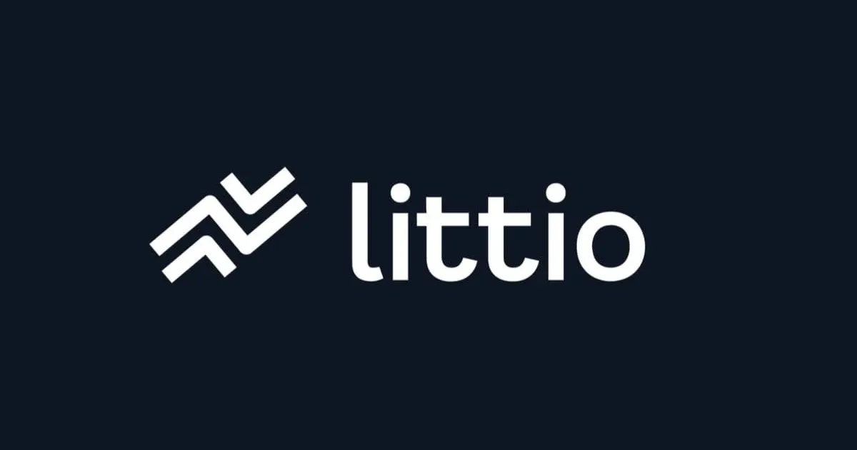 Littio wordmark on a dark background.