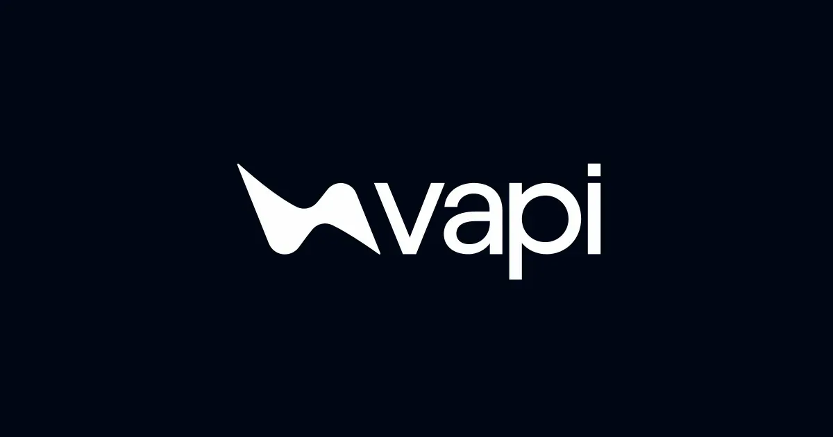 Vapi wordmark on a dark background.